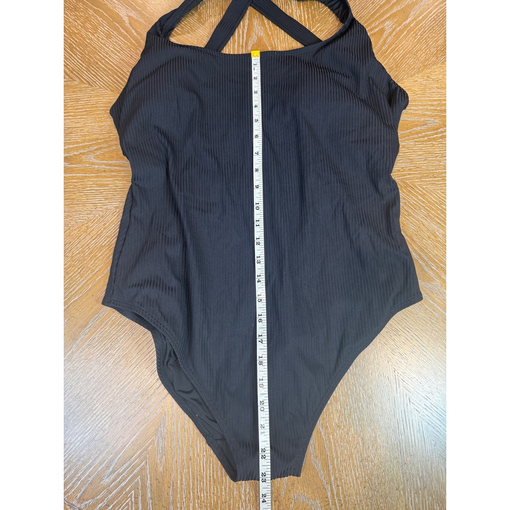 Andie Swim The Tulum One Piece Swimsuit Ribbed Black Size 2X - Picture 8 of 8